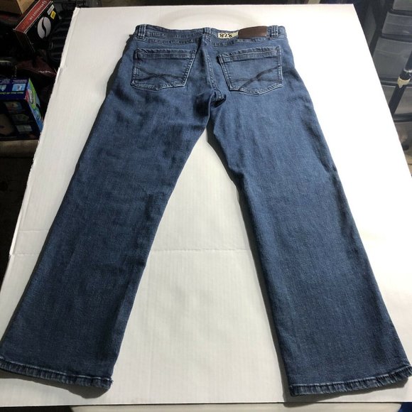 Mens TK Axel Blue Denim Jean Straight Leg Medium Wash Size 34 x 32 - Picture 5 of 7